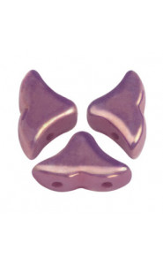 Hélios par Puca® beads Opaque mix amethyst-gold ceramic look 03000-15726